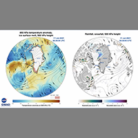 thumb for 2021 Greenland Ice Sheet Melt Events: A Variety Pack - 19-July Event