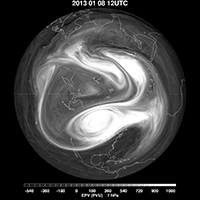 thumb for GEOS-5 Analyses and Forecasts of the Major Stratospheric Sudden Warming of January 2013