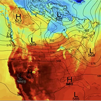thumb for Record Heatwave of June 2021 in Western North America - T2M 