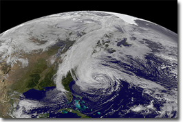 GOES-13 image of Hurrican Sandy